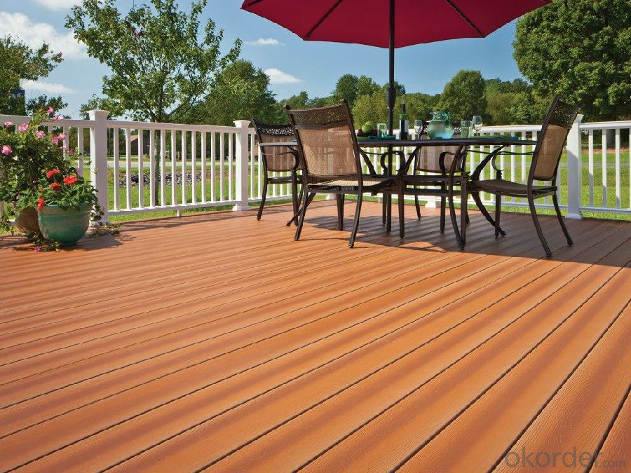 outdoor WPC wood flooring easy installed wpc composite decking