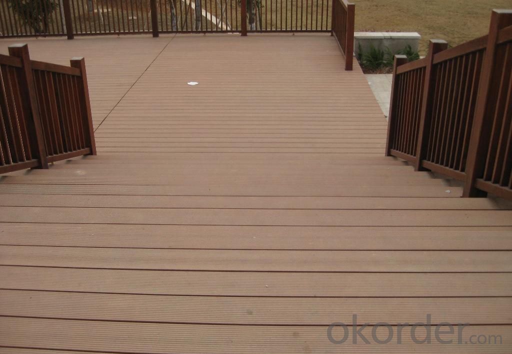 wpc decking crack-resistant outdoor co-extrusion