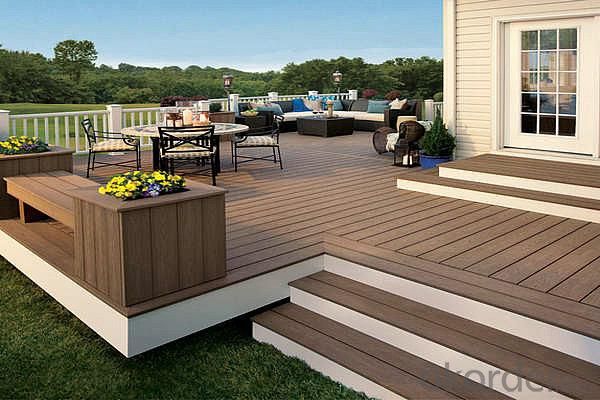 WPC decking/Hot sale wholesale Price Hollow Waterproof WPC Decking for outdoor