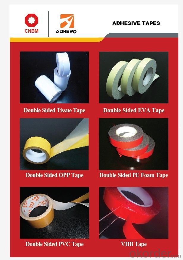 DS EVA Foam Tape Tapes Adhesive tape PET tapes Masking Tape for Packing