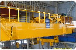 Double girder overhead ladle crane for steel factory 