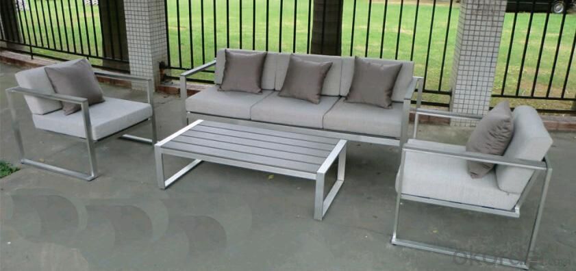 Funiture Outdoor Dining Sets with PVC PP Wood