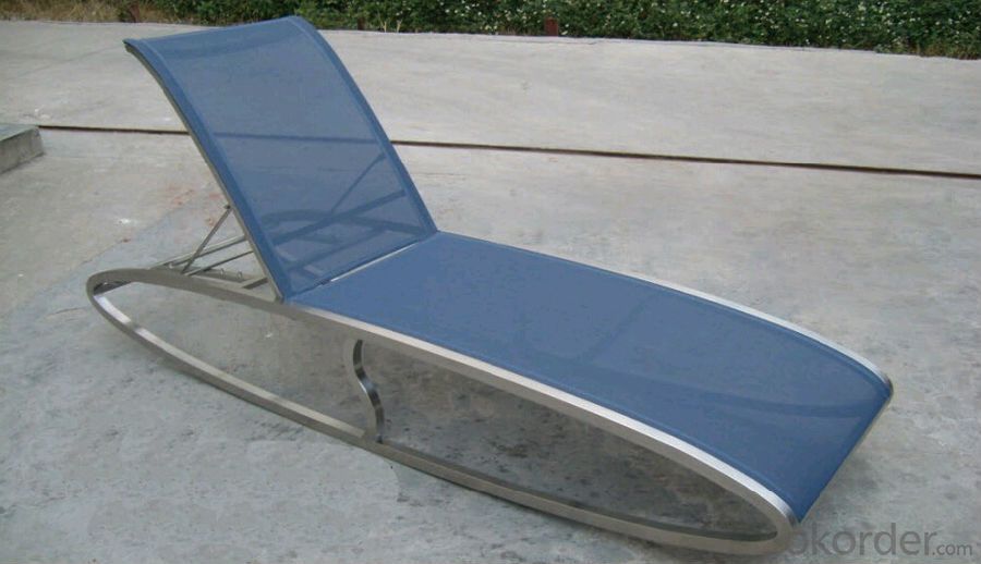 Funiture Outdoor Sun Lounger with Texitilene Material