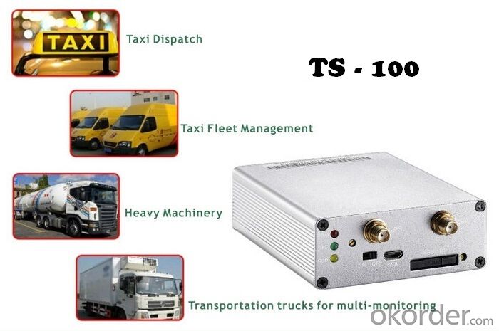 Multi-Functional Real-Time GSM/GPRS Vehicle GPS Tracker TS-100 with Free Android APP for Car/Fleet