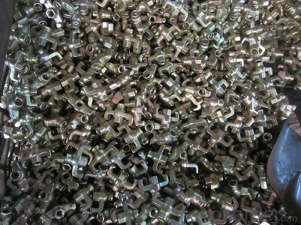 Steel Galvanized Scaffolding  Forged 17mm Formwork Nut Without Plate
