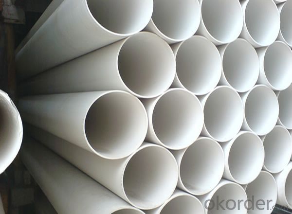 PVC Pipe  1.25MPa Wall thickness:1.6mm-26.7mm Specification: 16-630mm Length: 5.8/11.8M Standard: GB