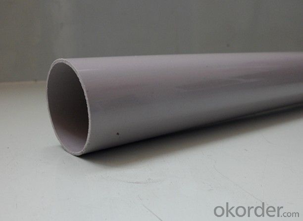 PVC Pipe   1.6MPaWall thickness:1.6mm-26.7mm Specification: 16-630mm Length: 5.8/11.8M Standard: GB