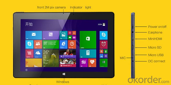 10.1“ intel Tablet PC With Keypad(OPTIONAL)