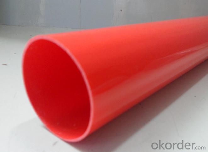 PVC pipe with 110MM, ASTM, AS,BS,ISO, various color