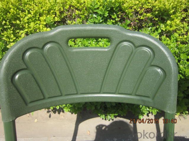 Outdoor Chair, Strong Stainless Steel Legs and Plastic Seat
