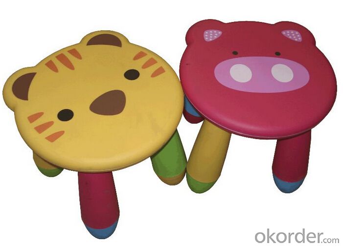 PP Plastic Chair with Cartoon Design and Removable Legs