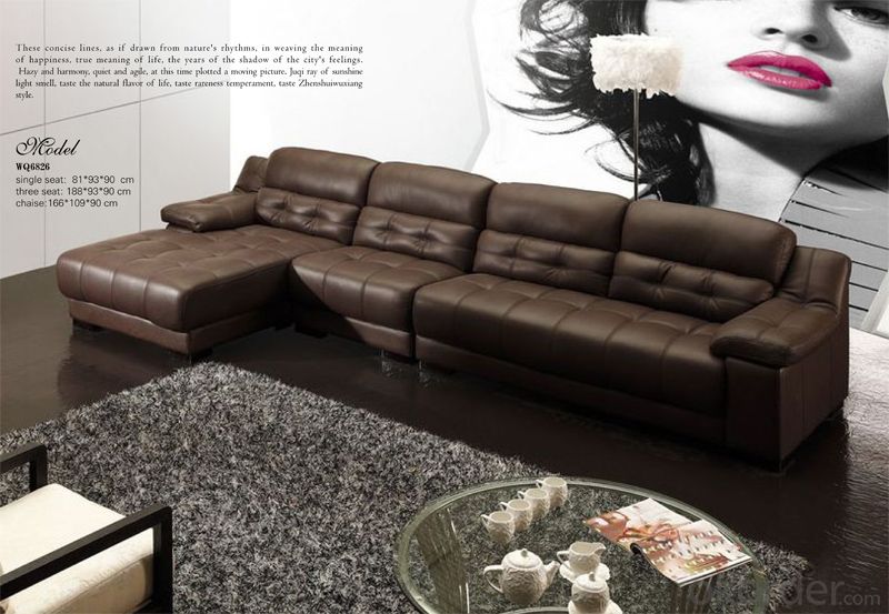 Grain Leather Durable Sofa with Beautiful  Color