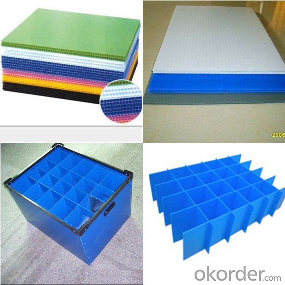 Corrugated Polypropylene Sheet used for recycled delivery box
