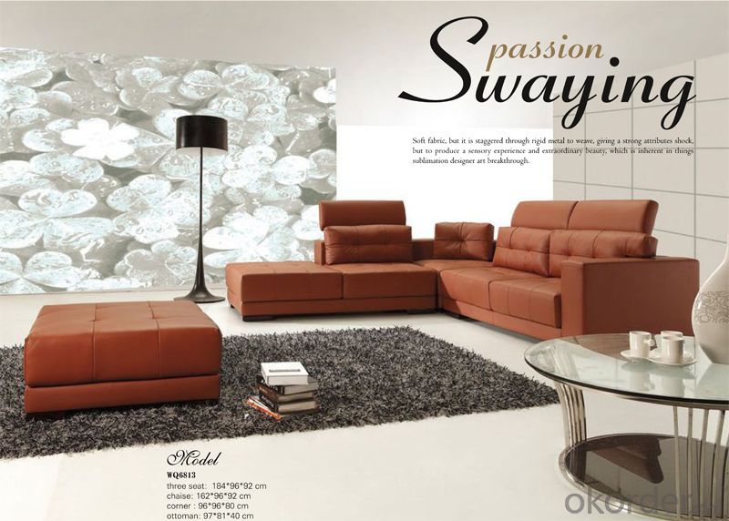 Grain Leather Durable Sofa with Beautiful  Color