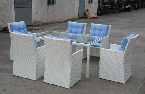 Outdoor Rattan Sofa sets with Stool for Garden Patio Outdoor Furniture CMAX-SS006CQT