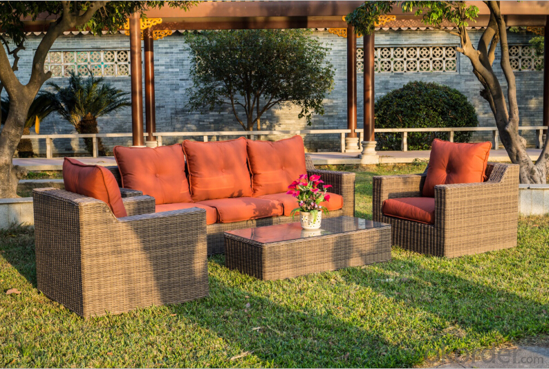 Round Rattan Garden Sofa sets for Outdoor Furniture CMAX-SS003CQT