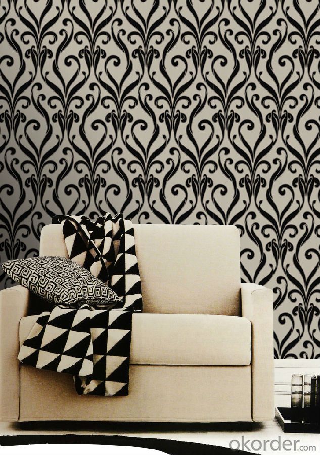 Nonwoven   Flocking Wallpaper  Luxury Wallpaper New  Design  Wallpaper