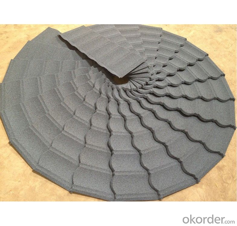 Stone Chips Coated Metal Roofing Tile-Wooden Tile