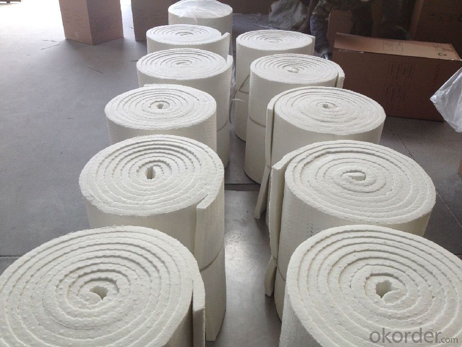 Soluble Ceramic Fiber Insulation Blanket 1260℃ High Temperature Insulation