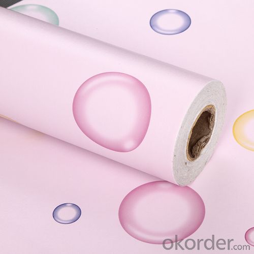 Self-adhesive Wallpaper New Pink Flower Spirit Vinyl Decoration Sticker Wallpaper