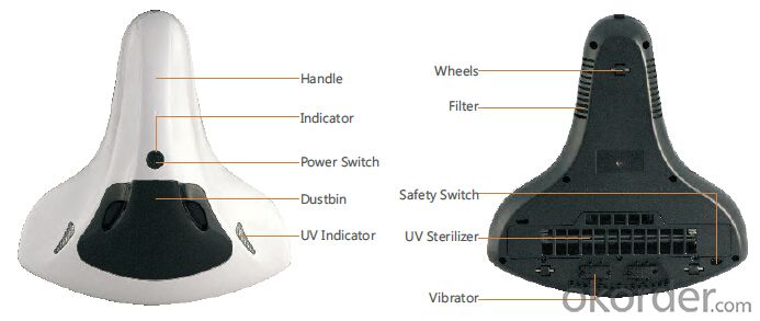 UV Sterilization Vacuum Cleaner with UV Lamp CNUV001