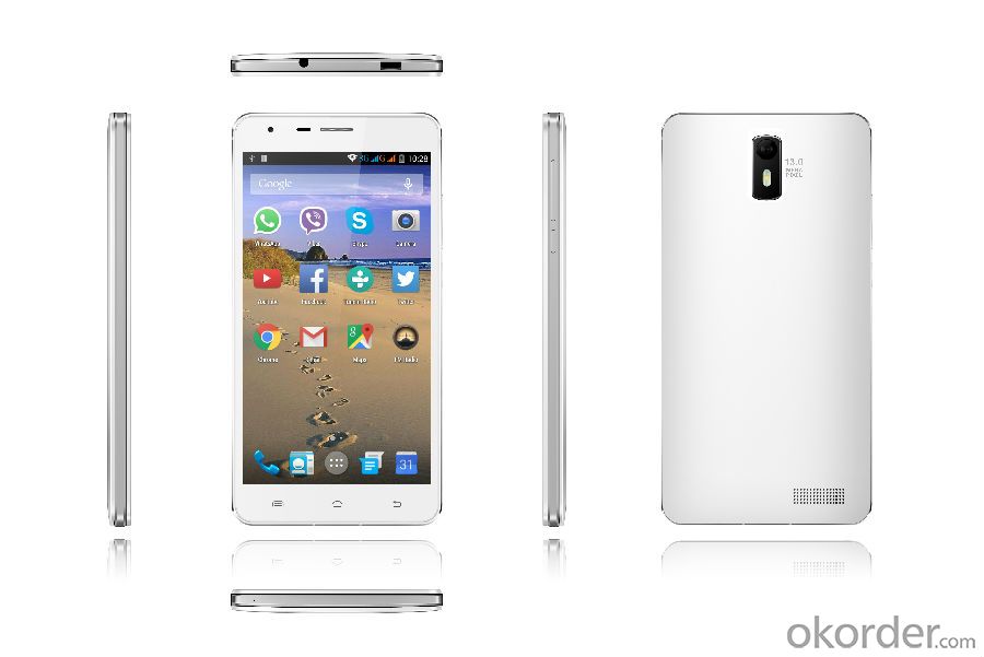5.5 inch Smartphone MTK 6582 Quad-core1.3GHz IPS FWVGA/IPS 480*854 Resolution