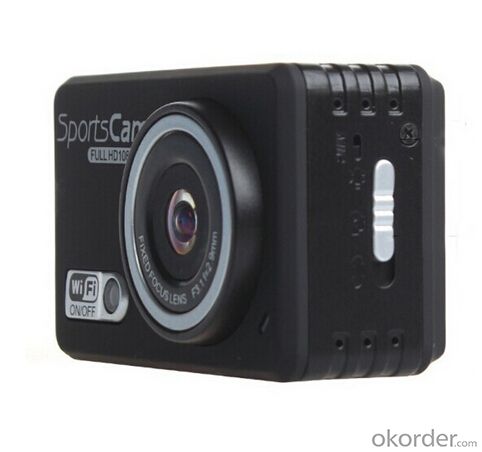 1080P 60aps Action Camera with 2.4GHz Water Proof Watch Remote Control