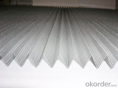 Polypropylene Pleated Mesh with Customized  Fold Height With Two Colors Choices