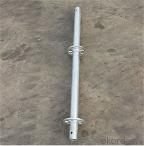 Q345 Hot Dipped Galvanized Ringlock Standard With Spigot 48.3*3.25*1500mm CNBM