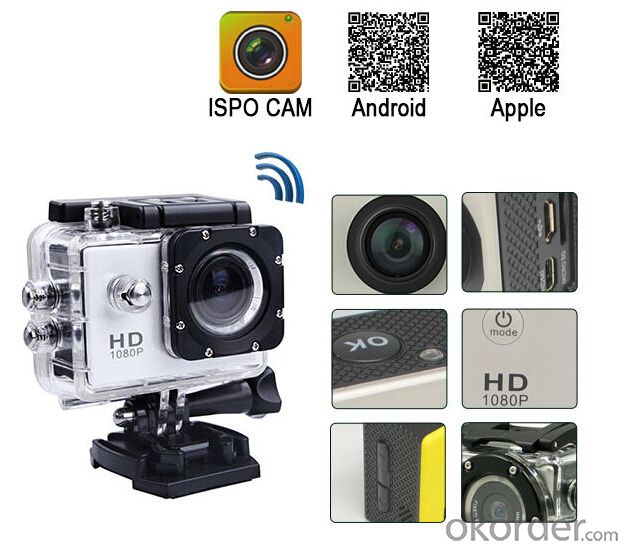 1080P Full HD  Action Cam Action Cam WIFI Action Cam X3HDR
