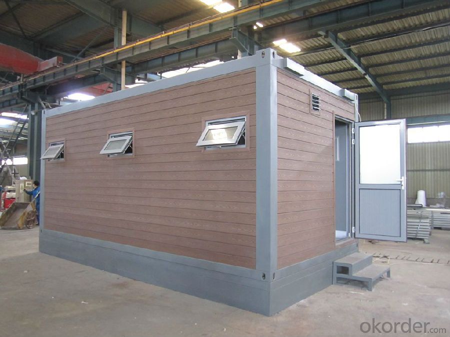 Container Houses 20ft Size EPS Wall 50mm Thickness with Toliets