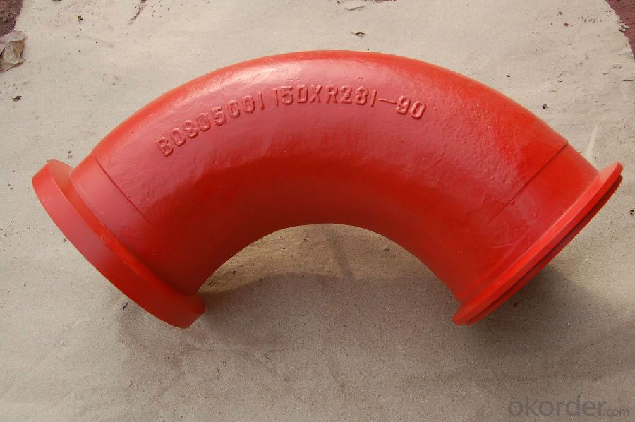 Concrete Pump Elbow R275, 90DGR AC Red with High Quality