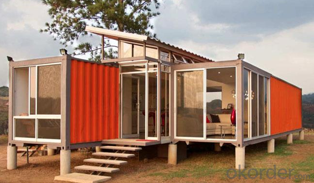 Container Houses Luxury Designs EPS/Rock Wool/Glass Wool/PU Heat Insulation