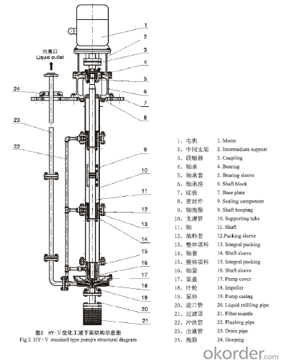 HYK/HYS Series Chemical Submerged Pump(API 610)