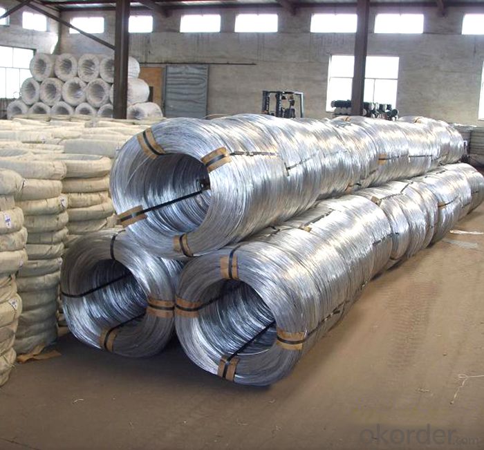Galvanized Wire with Diameters 0.3 to 4mm