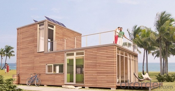 Container Houses Luxury Designs EPS/Rock Wool/Glass Wool/PU Heat Insulation