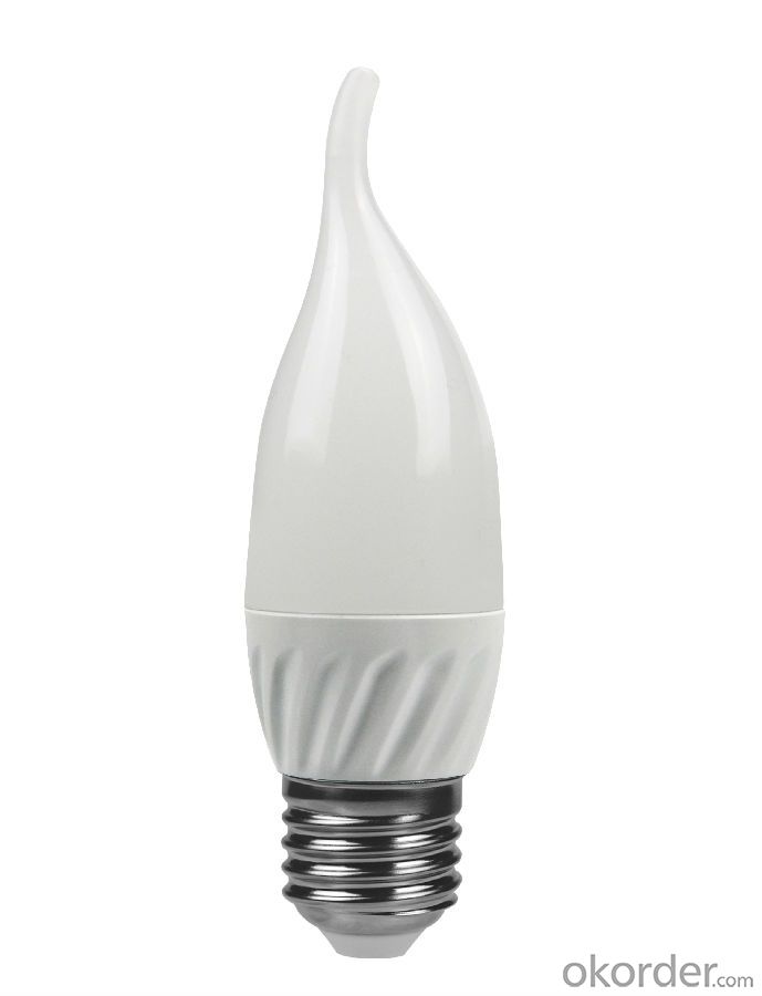 LED Candle Light E27 /E14 3000k-4000K-5000K-6500k C35 5W CRI 80  400 Lumen Non Dimmable
