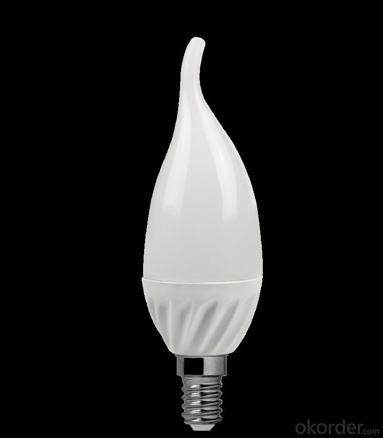 LED Candle Light E27 /E14 3000k-4000K-5000K-6500k C35 6W CRI 80  500 Lumen Non Dimmable