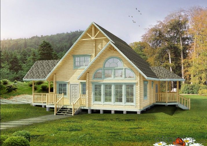 Wooden House, Garden House with Prefabricated House