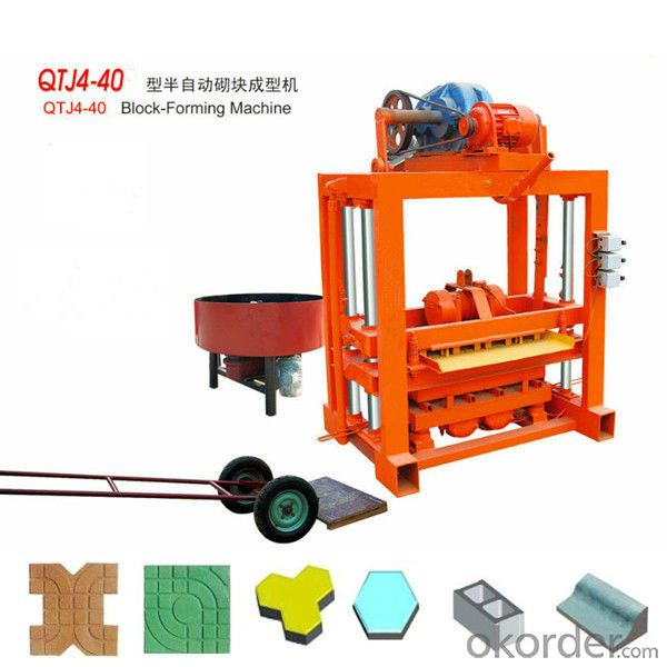 Interlocking Paving Concrete Block Machine Good Sale QTJ4-40