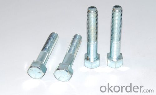 Hex Bolts DIN931 GR4.8 Zink Coating Best Price and High Quality