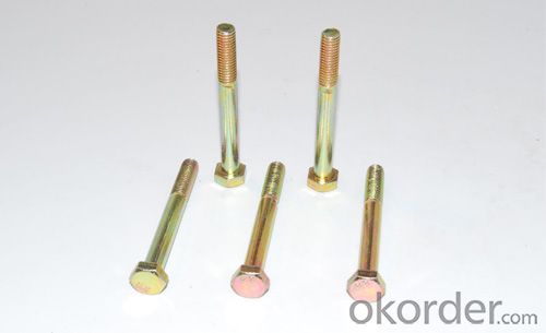 Hex Bolts DIN931 GR4.8 Zink Coating Best Price and High Quality