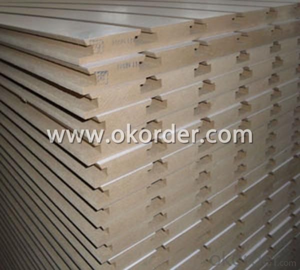 18mm Melamine Slotted Board with Aluminum