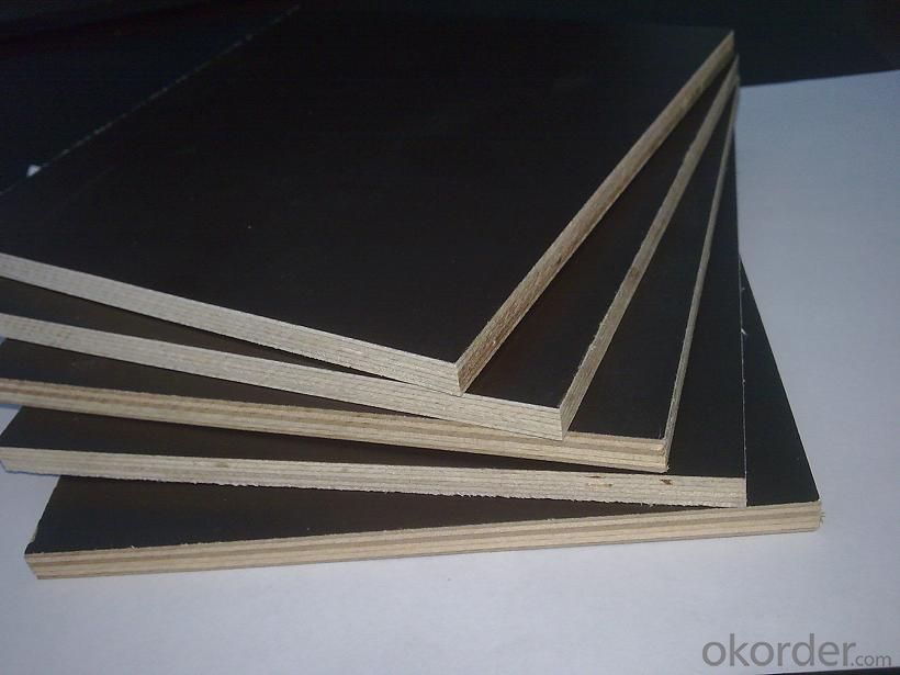 Poplar Core Black Film Faced Plywood For Construction Use