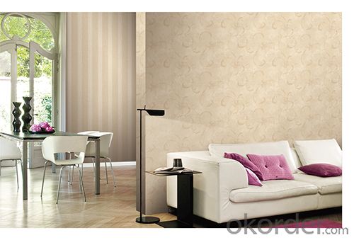 PVC Wallpaper Modern Style  Waterproof PVC Wallpaper for Bedroom Use