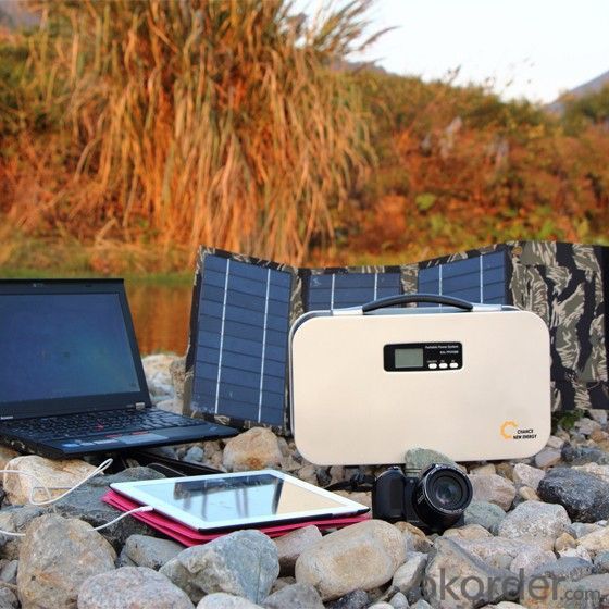 300W Portable AC Solar Generater, Solar Home Energy Power System with Lithium-ion Batteries
