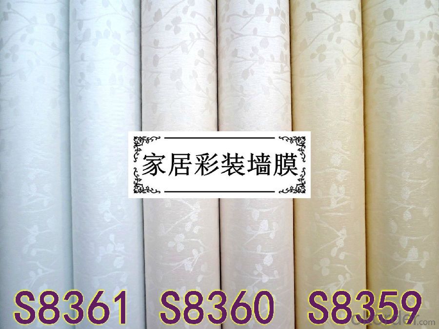 Self-adhesive Wallpaper Decorative design with Flower Economical Cheap PVC Wallpaper