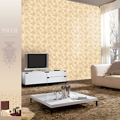 PVC Wallpaper Modern Flower PVC Wallpapers for Living Room