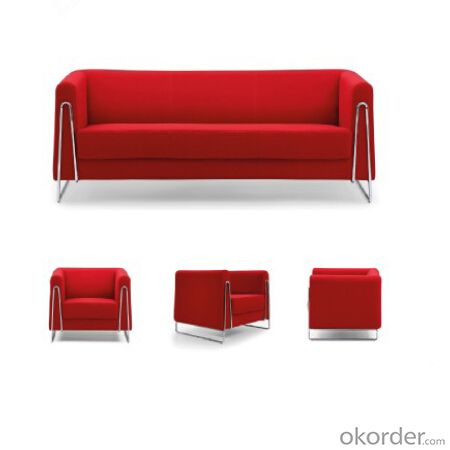 Office Sofa with Bright Color Fabric Cover