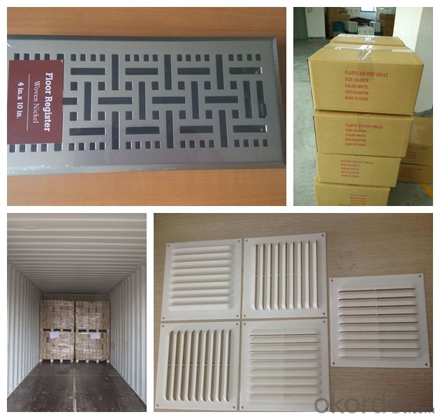 Air vent grill  Ceiling/Sidewall Registers/ diffuser 8x8 steel 4-way register